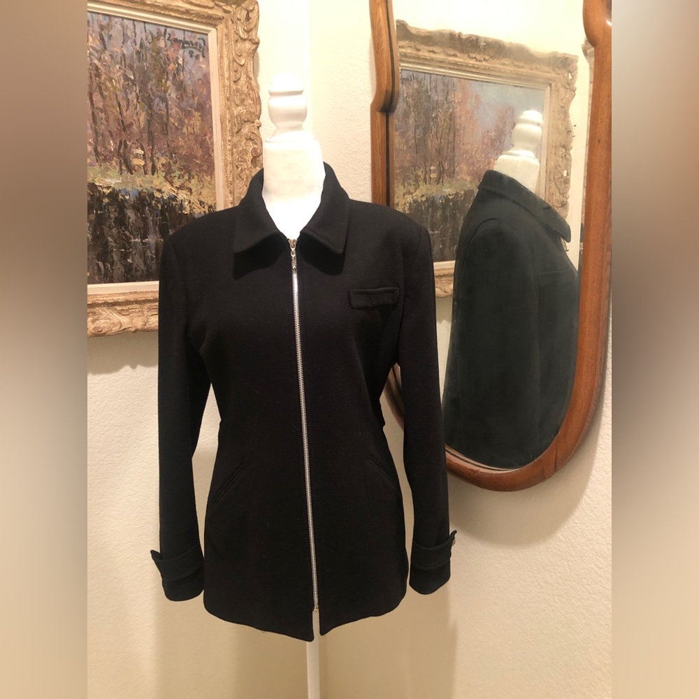 Jonathan Michael black wool jacket - size Medium